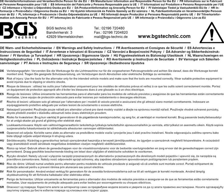 Produktbild BGS Lichtmaschinen-Werkzeug-Satz 4-tlg.