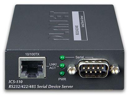 Actual product image Planet RS232/RS-422/RS485 to Ethernet serial server