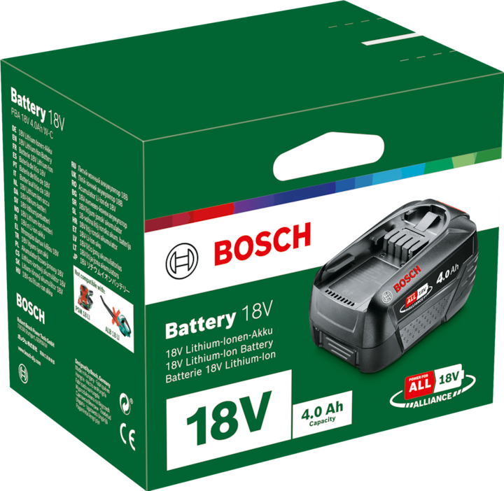 Produktbild Bosch Home & Garden Akkupack PBA 18V (1x4,0Ah) (18 V)