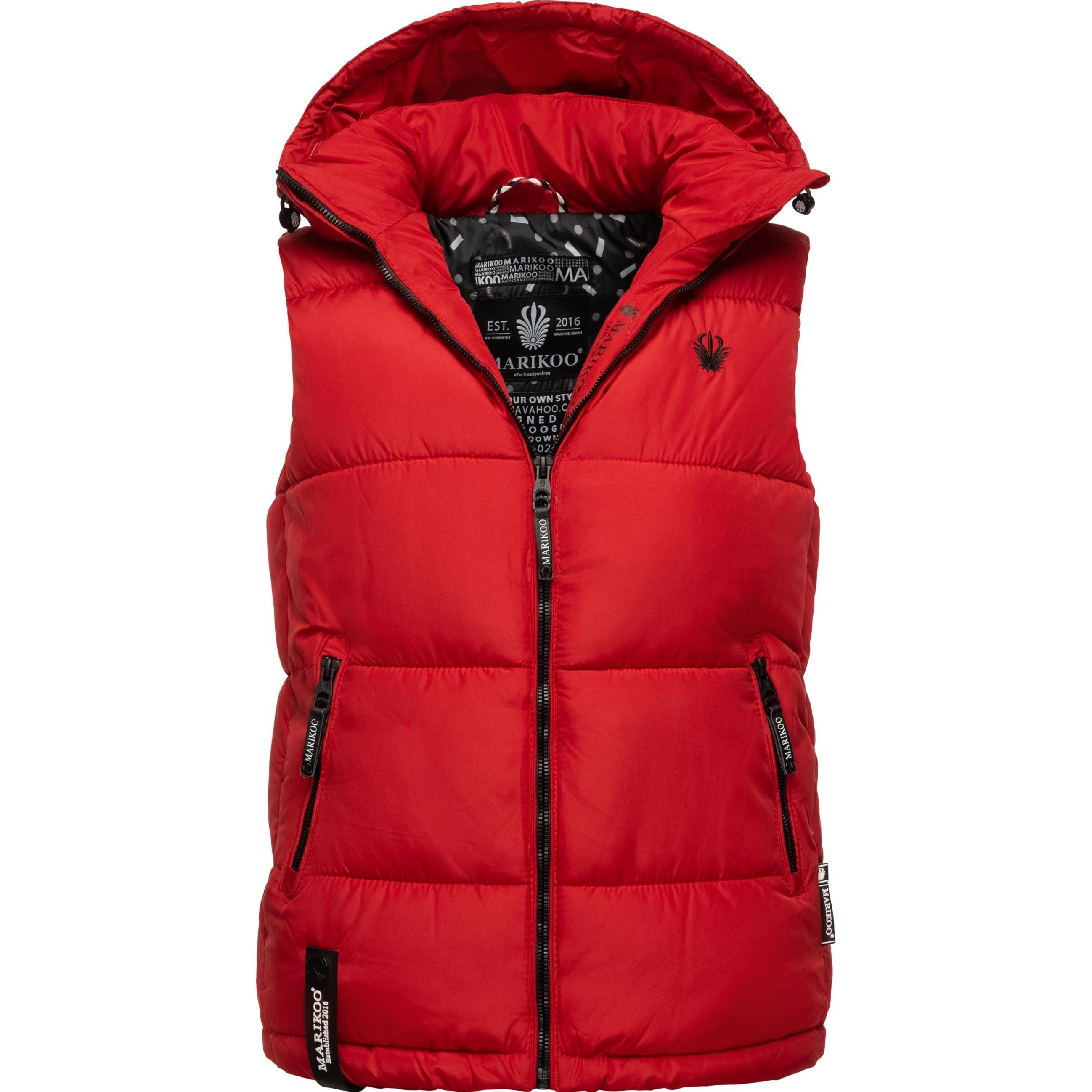 Marikoo, Damen, Weste, Eisflöckchen, Rot, (XS)