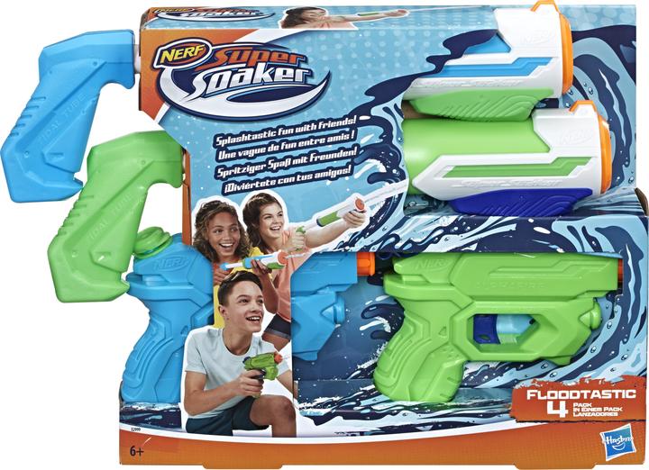Actual product image Nerf Super Soaker 4 Party Pack (Tank Integrated)