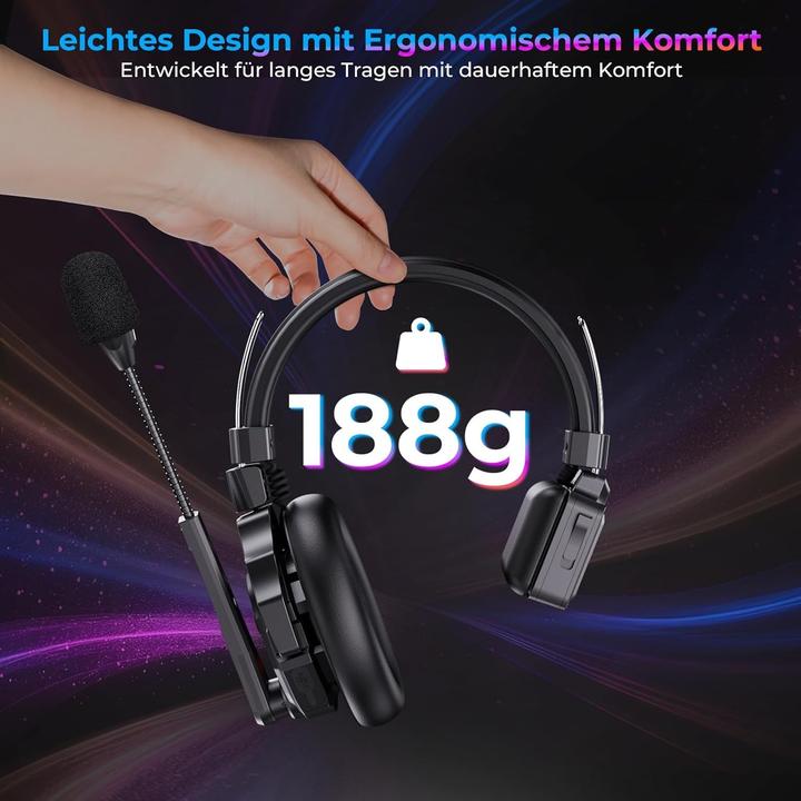 Produktbild Rollei Xtalk X5 Intercom-Headsets (Kabellos)