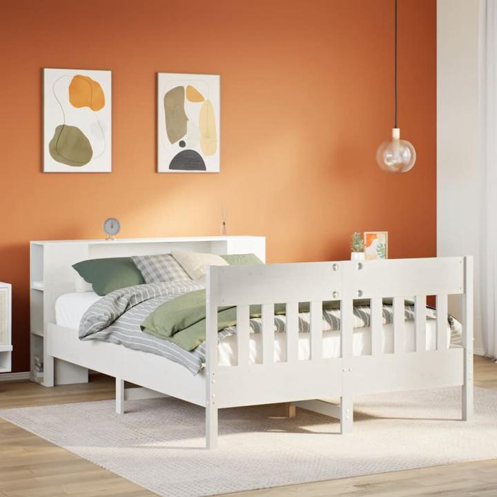 Image du produit vidaXL Bett mit Regal (140 x 190 cm)