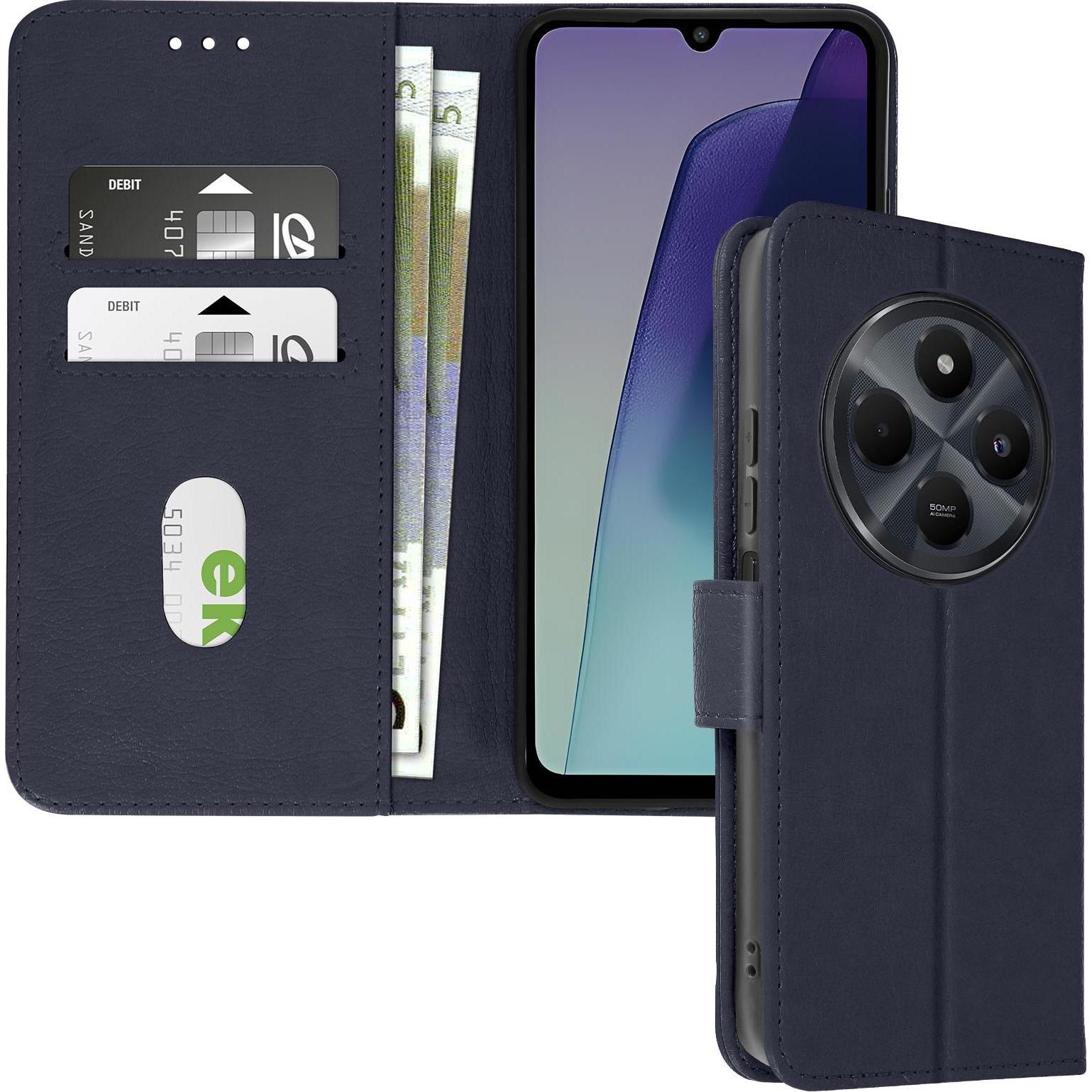 Avizar Chesterfield Cover (Xiaomi Redmi 14C), Smartphone Hülle, Blau