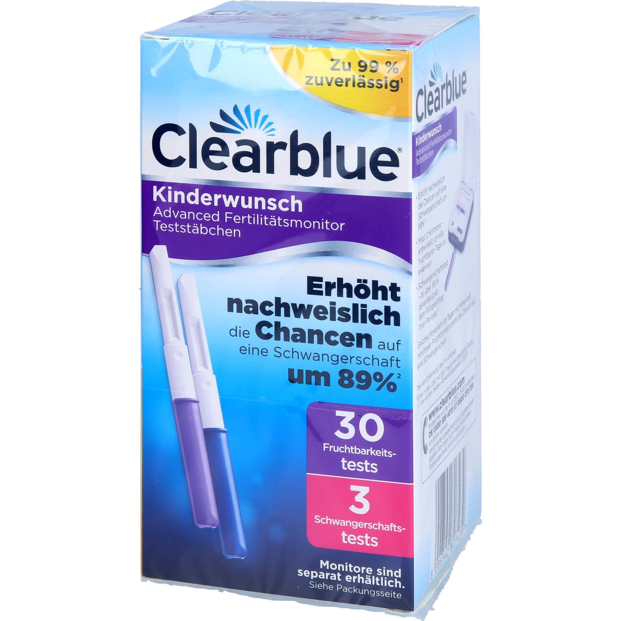 Clearblue, Zyklustracker, Teststäbchen für Fertilitätsmonitor