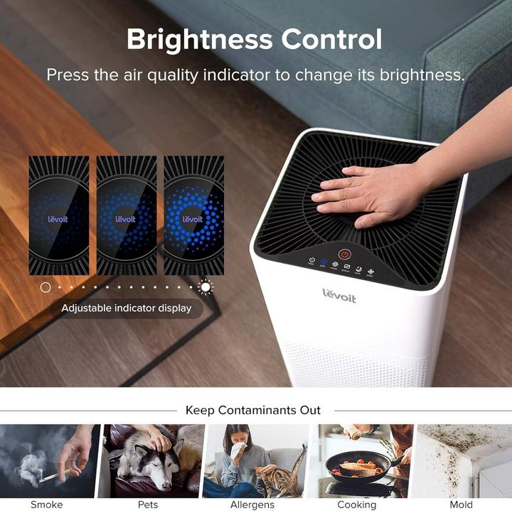 Actual product image Levoit Tower True HEPA Air Purifier LV-H135-RWH (43 m²)