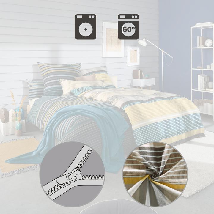 Actual product image Erwin Müller Bettwäsche Mix & Match "Karo" (Duvet cover, 135 x 200 cm, 80 x 80 cm)