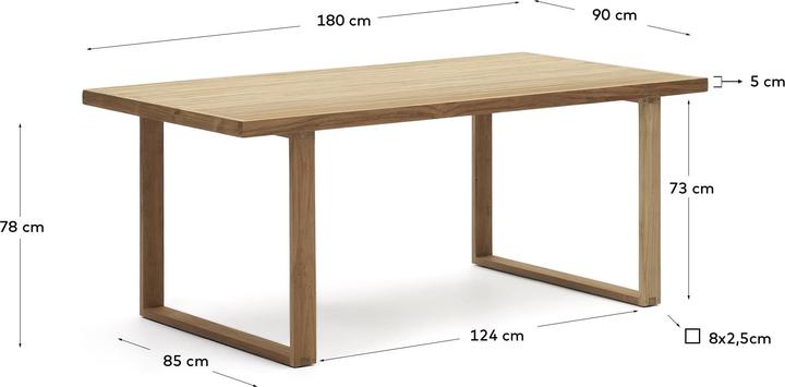 Produktbild Kave Home Canadell (180 x 90 x 77 cm)