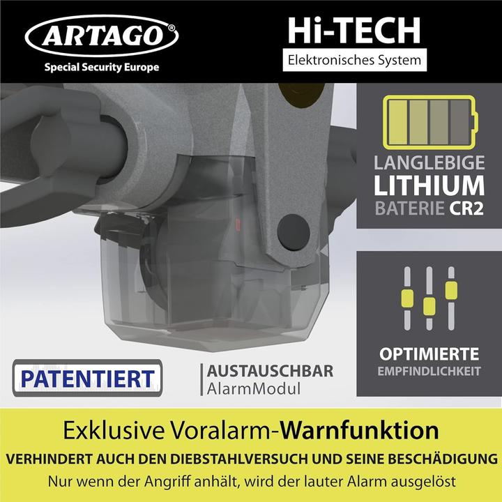 Produktbild Artago Lenkradschloss