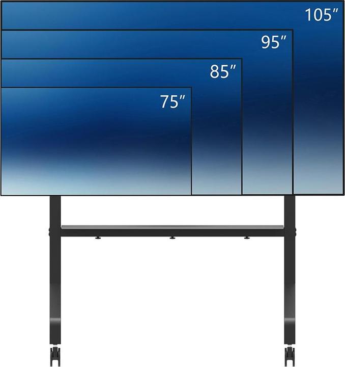 Produktbild Neomounts mobiler Bodenstäner 65-110 Bildschirm sc (110", 125 kg)