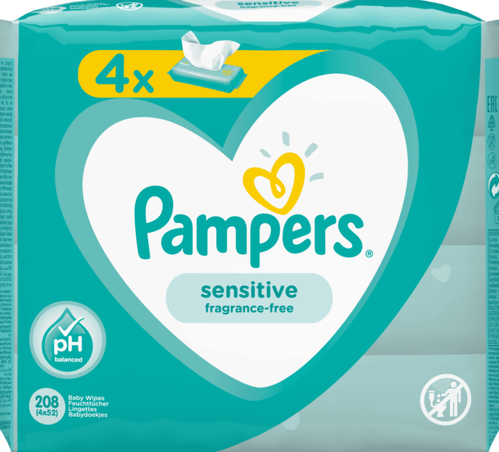 Produktbild Pampers Sensitive (208 Stück)