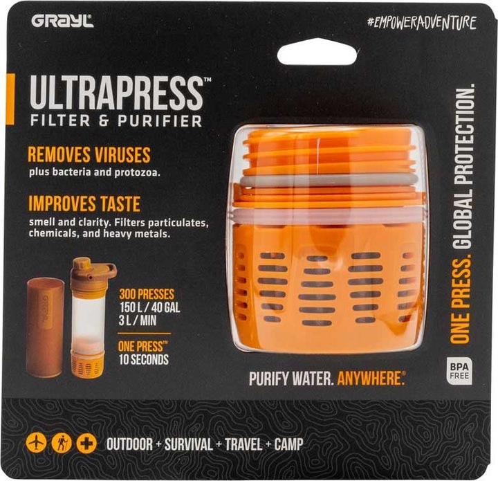 Actual product image Grayl Ultrapress replacement filter cartridge