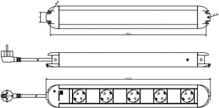 Image du produit Bachmann Rallonge PRIMO (5x, CEE 7/3, 1.75 m)