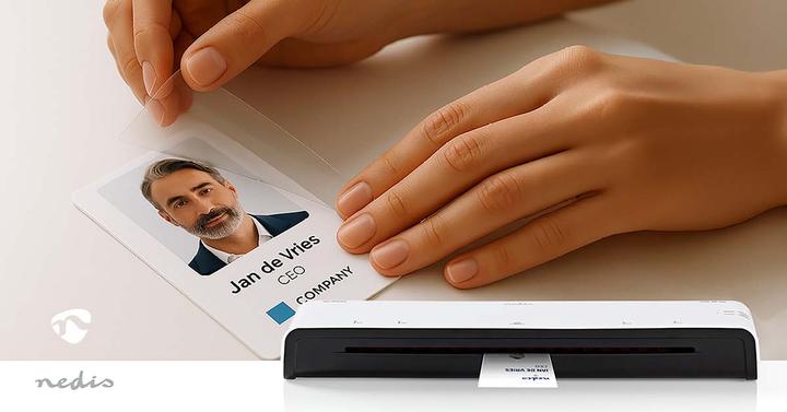 Actual product image Nedis Laminierfolie | 54x86mm | Dicke: 125 µm | verpackt zu: 100 Stück | PET | Transparent (54x86mm, 100 pcs., 125 µm)