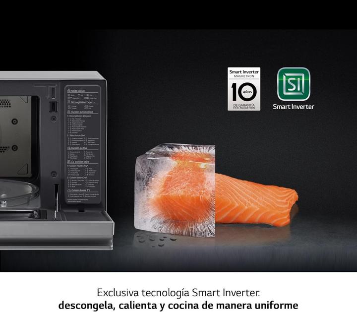 Actual product image LG MJ3965ACS microwave oven Flat surface Microwave with grill 39 L 1350 W Stainless steel