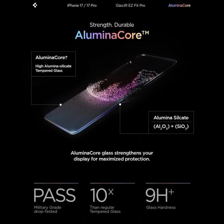 Actual product image Spigen EZ Fit Pro HD (1 pcs., Apple iPhone 16 Pro, Apple iPhone 17, Apple iPhone 17 Pro)