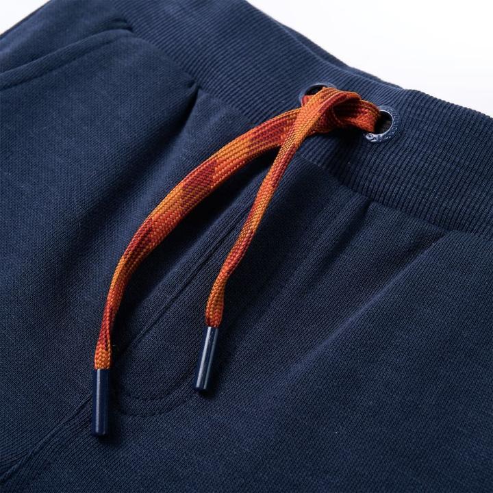 Produktbild vidaXL Kinder-Trainingshose Marineblau Melange 128,Material: 92 (128)