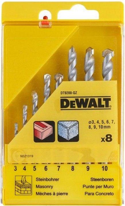 Produktbild DeWalt Masonry Bit 8 PC Set (3-10 Millimeter)