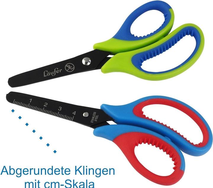 Actual product image Läufer L "ufer ergonomic craft scissors, length: 130 mm, blue/red (13 cm)
