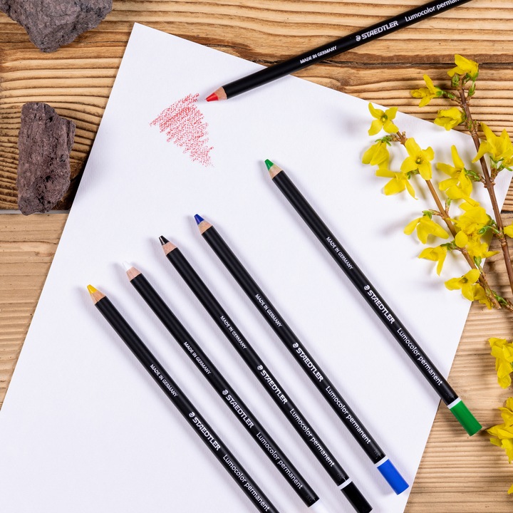 Immagine prodotto Staedtler Lumocolor permanente vetro cromo 108 20 Matite colorate impermeabili (6 x)