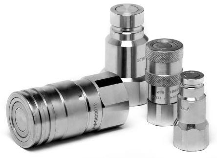 Actual product image RS PRO 1/4in BSP female flat face body coupler (Pipe coupling)