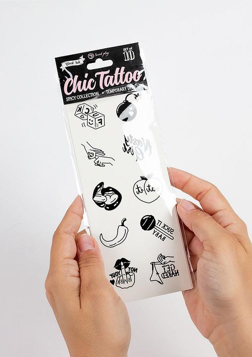 Produktbild Secret play Set Of 10 Spicy Collection Temporary Tattoos