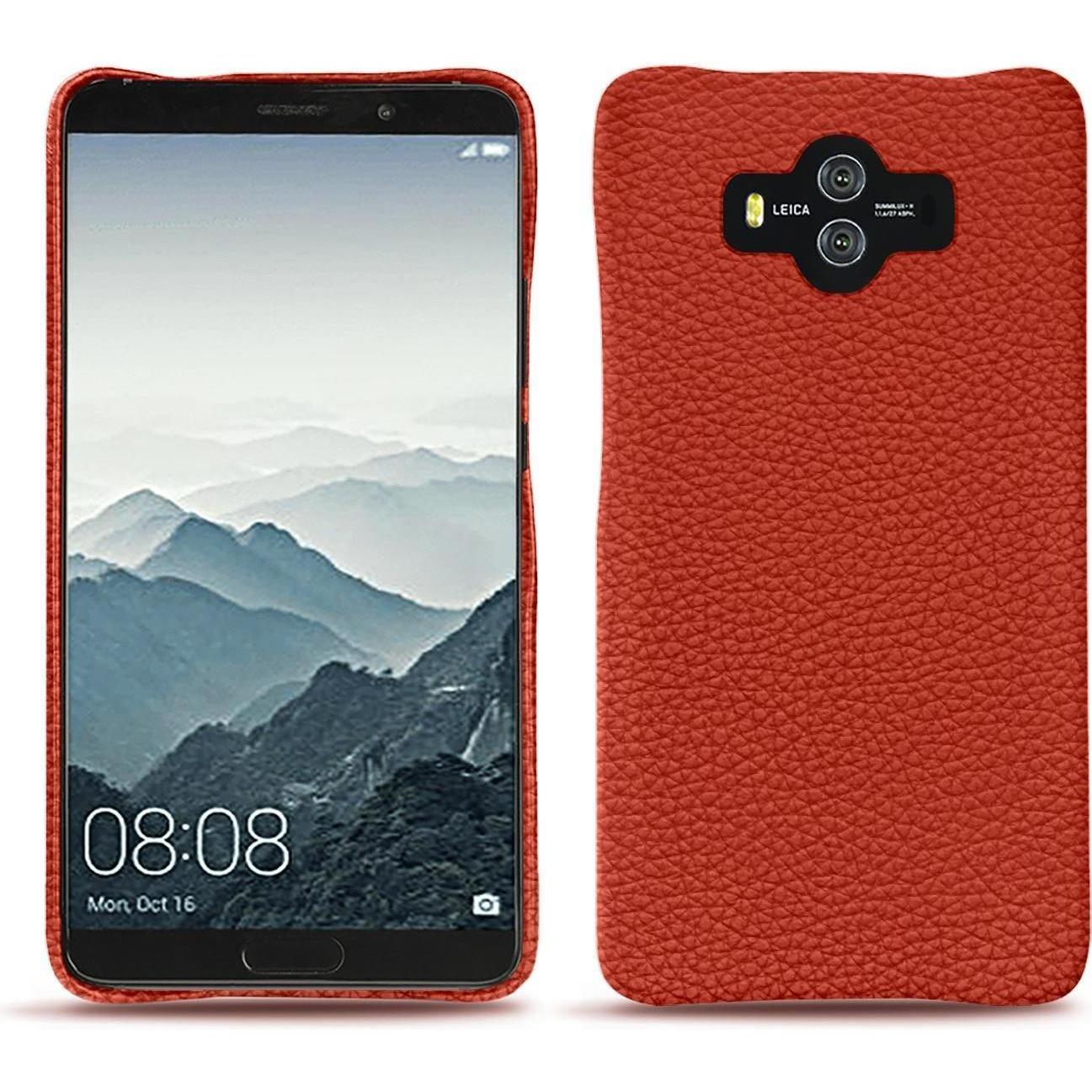 Noreve Lederschutzhülle (Huawei Mate 10), Smartphone Hülle, Orange