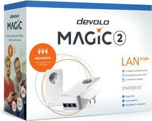 Devolo Magic 2 LAN triple Ethernet LAN White (2400 Mbit/s)