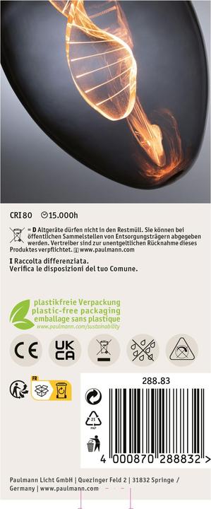 Produktbild Paulmann Kolben ST64 Inner Glow (E27, 3.50 W, 90 lm, 1 x)