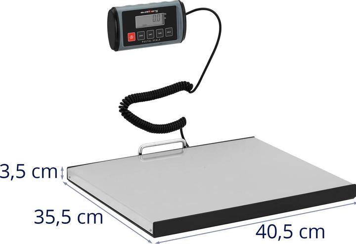 Produktbild Steinberg Paketwaage digital Industriewaage Bodenwaage Versandwaage LCD 100 kg / 0,05 kg
