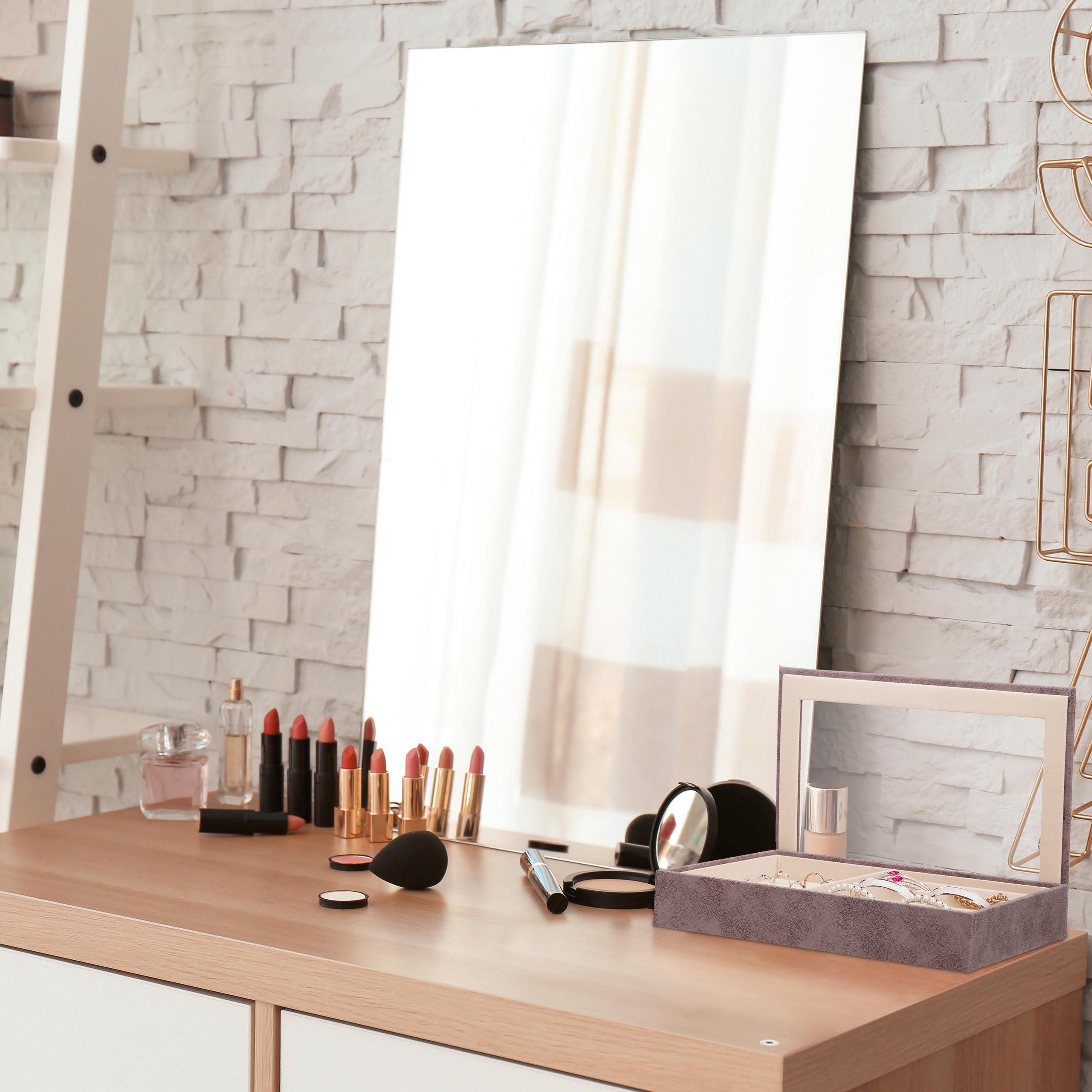 Thumbnail - Relaxdays, Uhrenbox + Schmuckaufbewahrung, Schmuckkästchen, Beige