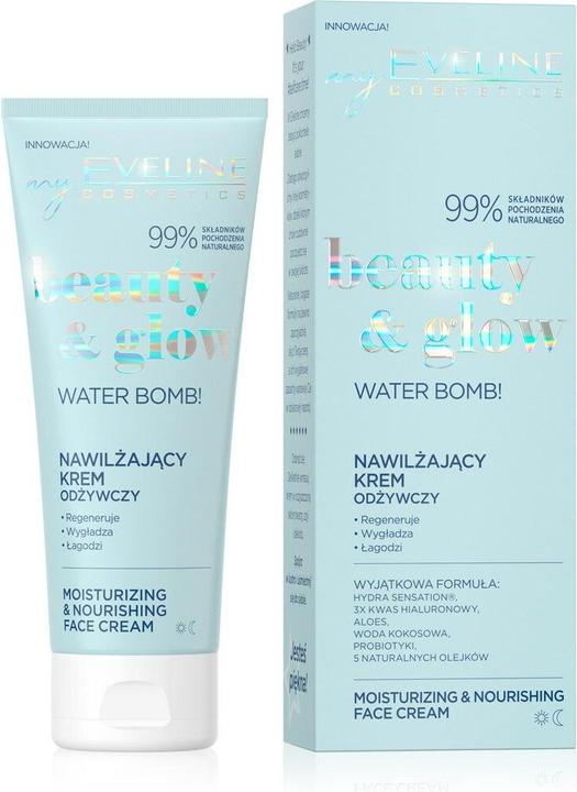 Actual product image Eveline Beauty & Glow Water Bomb! (75 ml, 24h cream)
