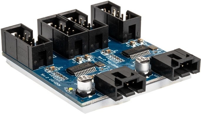 Image du produit Akasa Carte Hub USB 2.0 interne, câble USB de 30 cm inclus (4 Ports)