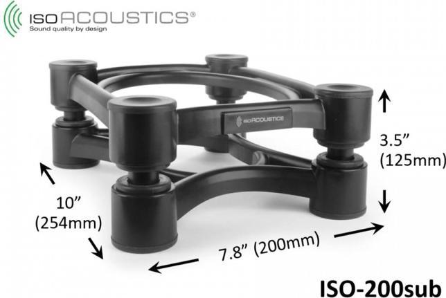 Image du produit Isoacoustics ISO-200Sub isolatie statief voor subwoofer (isolation statique pour caisson de basses) (1 pièce, Support, Non mobile)