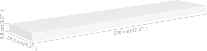 Actual product image vidaXL Lacey (23.50 x 120 x 3.80 cm)