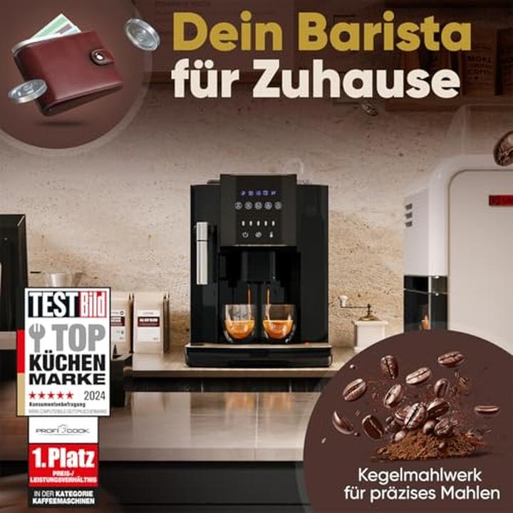 Actual product image Proficook PC-KAV 1281 Kaffeevollautomat schwarz