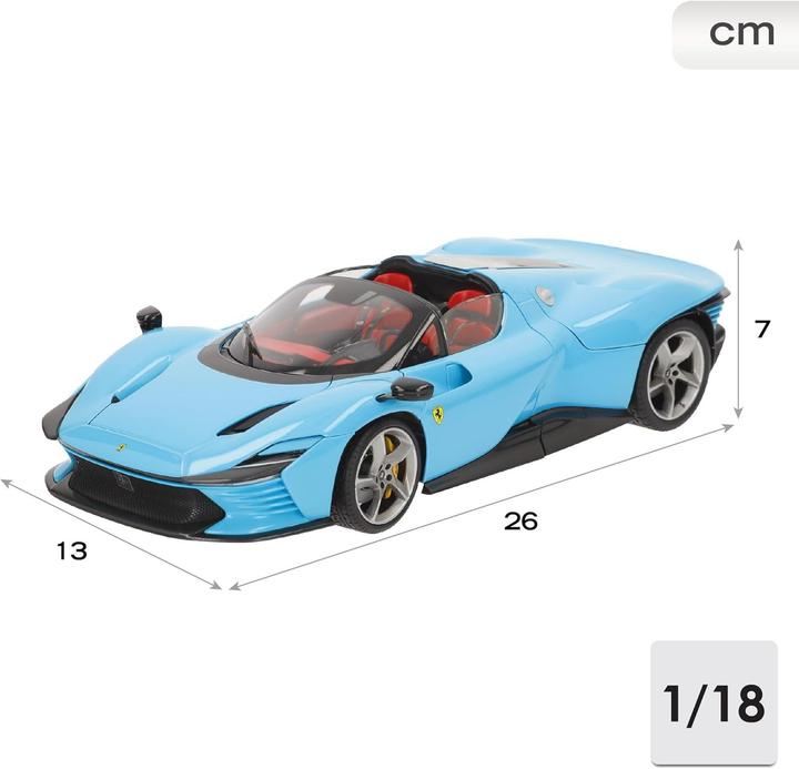 Actual product image Bburago Ferrari Signature Daytona SP3 1/18 blue