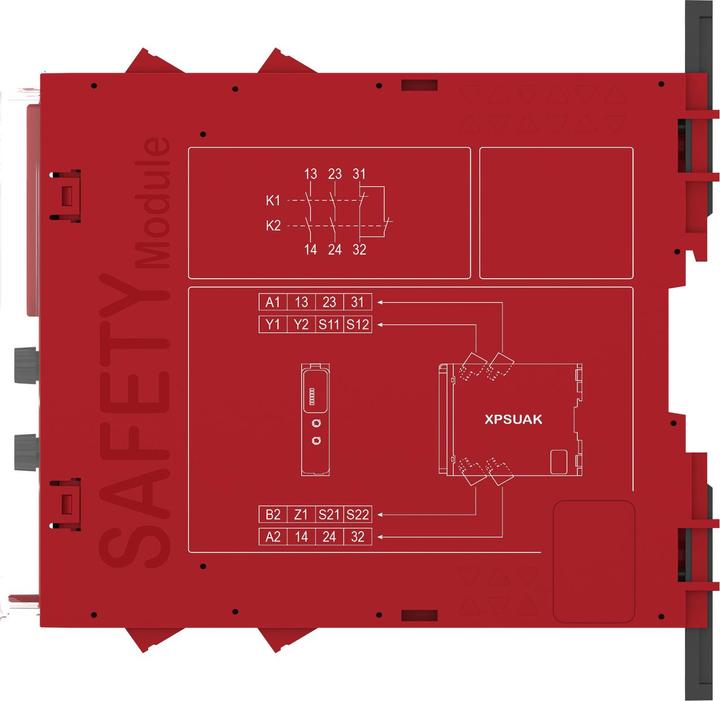 Produktbild Schneider Electric Sicherheitsrelais 10FKT 1K 2S 1Ö1T48-240V SK XPSUAK32AP