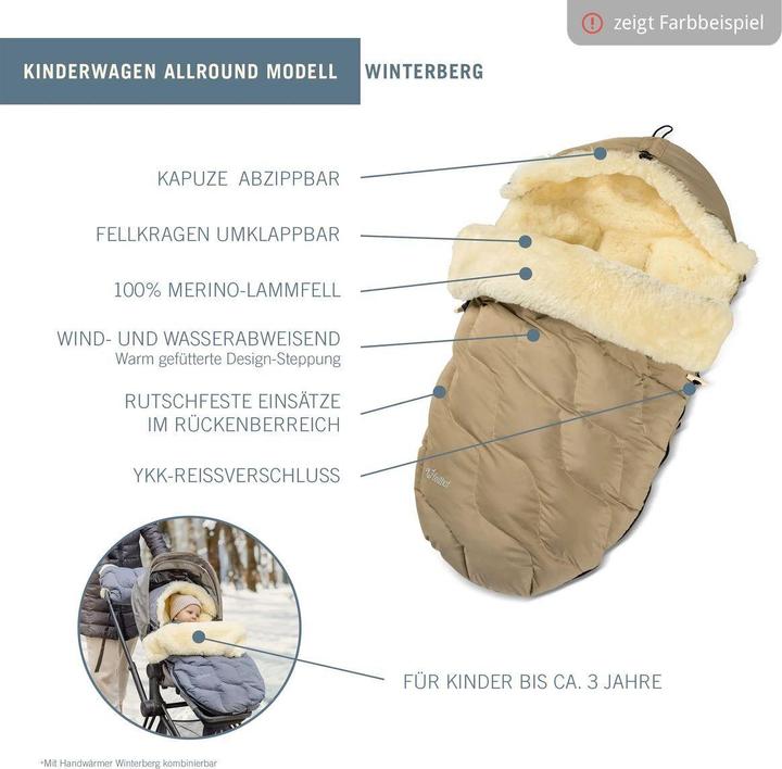 Actual product image Fellhof Kinderwagenfellsack Winterberg / Fusssack