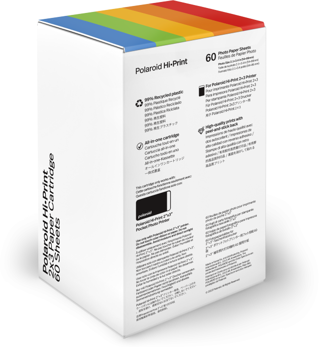 Actual product image Polaroid Hi-Print 2x3 Paper Cartridge