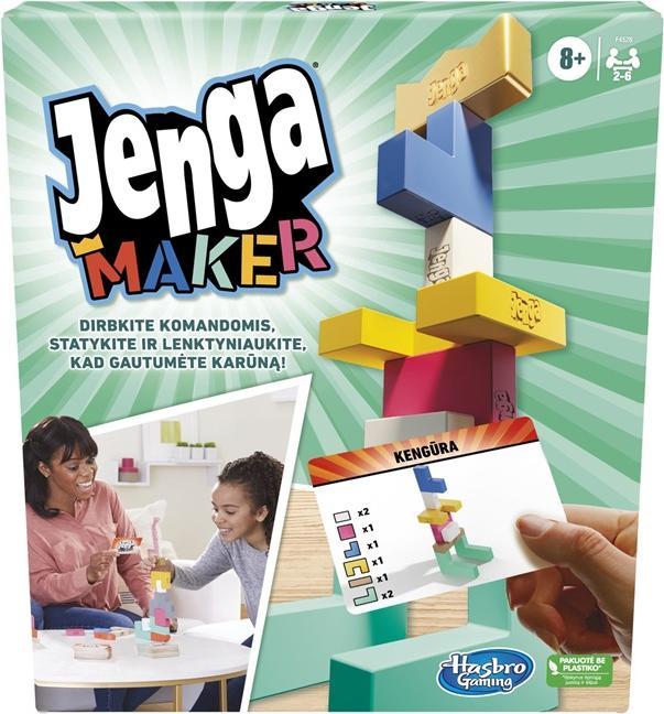 Actual product image Hasbro BOARD GAME JENGA MAKER F4528LT (Lithuanian)