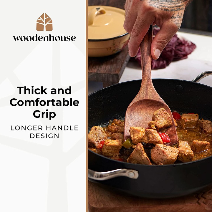 Produktbild Woodenhouse Holz Kochbesteck-Set mit Halter