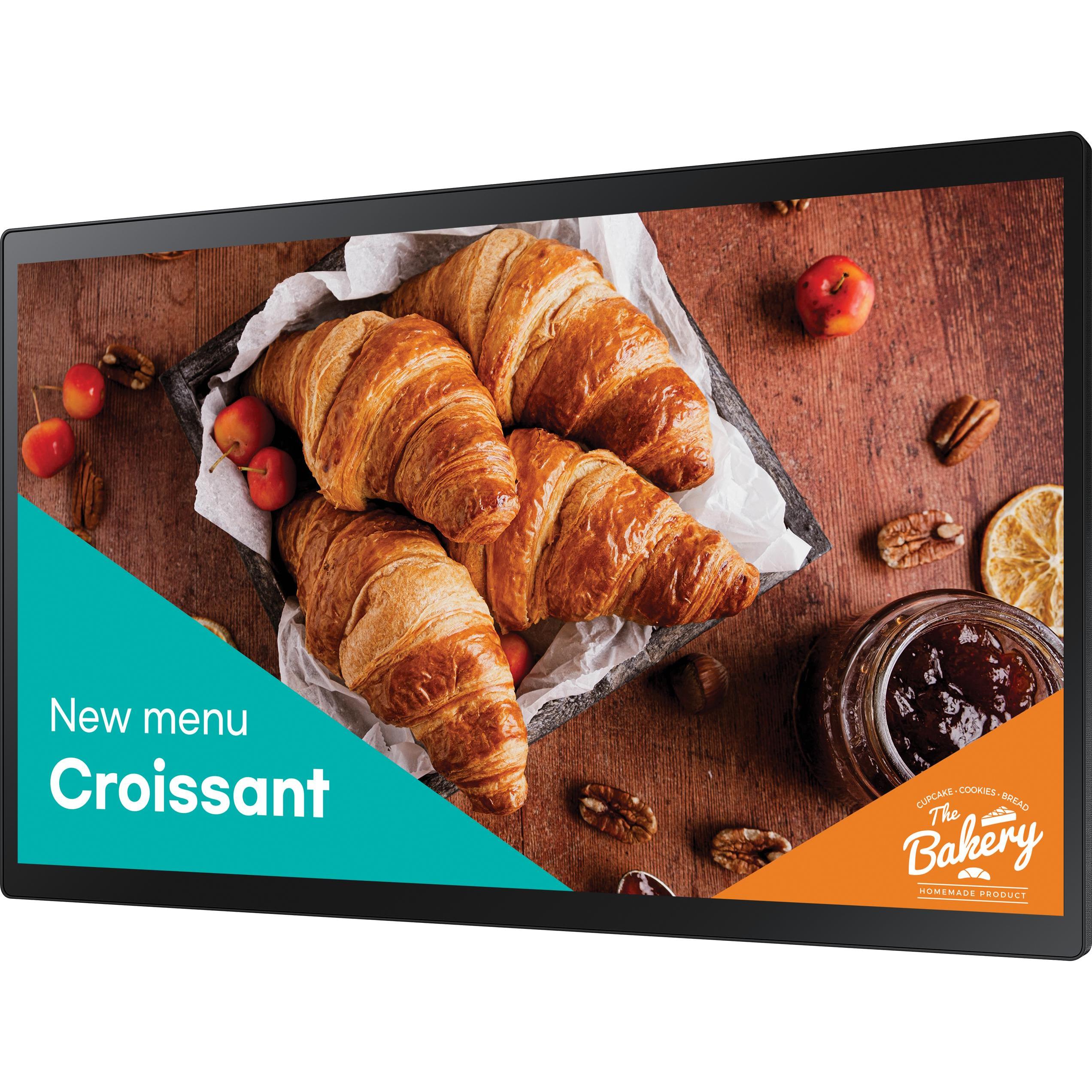 Samsung Smart Signage QB24C-T 60,00cm(24") Cap.Touch (1920 x 1080 Pixel, 24"), Digital Signage, Schw