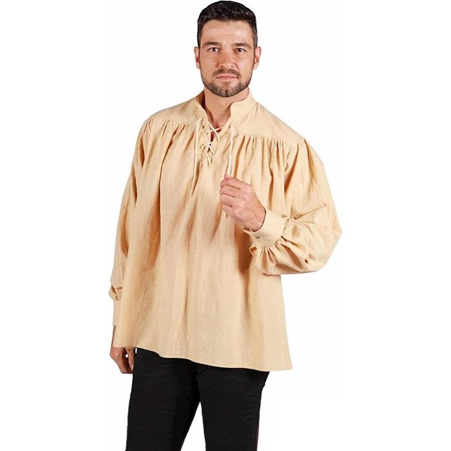 Thetru Schnürhemd beige (L)