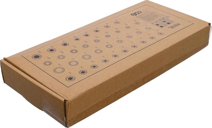 Actual product image BGS Tool Tray 1/3: Bit Socket Set | 12.5 mm (1/2") | internal hexagon, T-Star (for Torx), Spline (for...