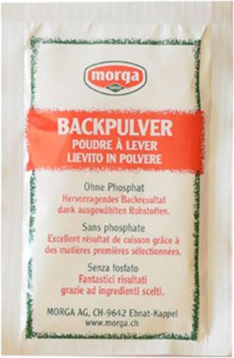 Actual product image Morga Baking powder o phosphate display 15x22g (330 g)