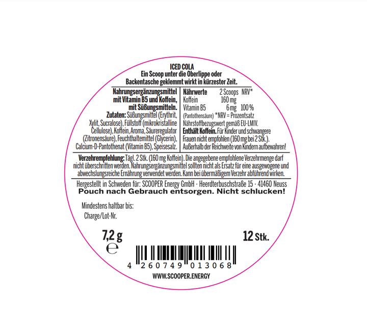 Produktbild Scooper Energy Iced Cola Extra Strong (Nikotinfreier Snus)