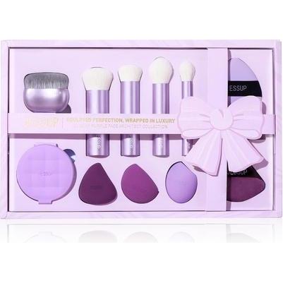 Jessup, Pennello make-up, Makeup Brush Set with Face Brushes and Makeup Sponge (Set)