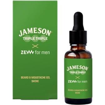 ZEW for men, Cura barba, Jameson Triple Triple Beard Oil With Shine 30ml (30 ml)