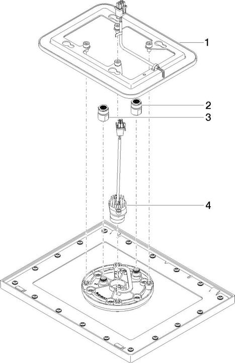 Produktbild Dornbracht Dornb Regenbrause f Deckeneinbau mit Licht 300x240mm chr (12 l/min)
